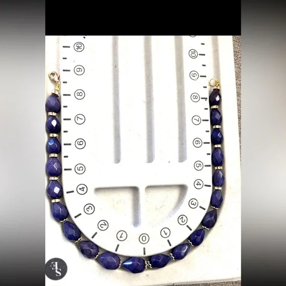 Mineral Grade 18” Blue Sapphire Necklace - Picture 1 of 3